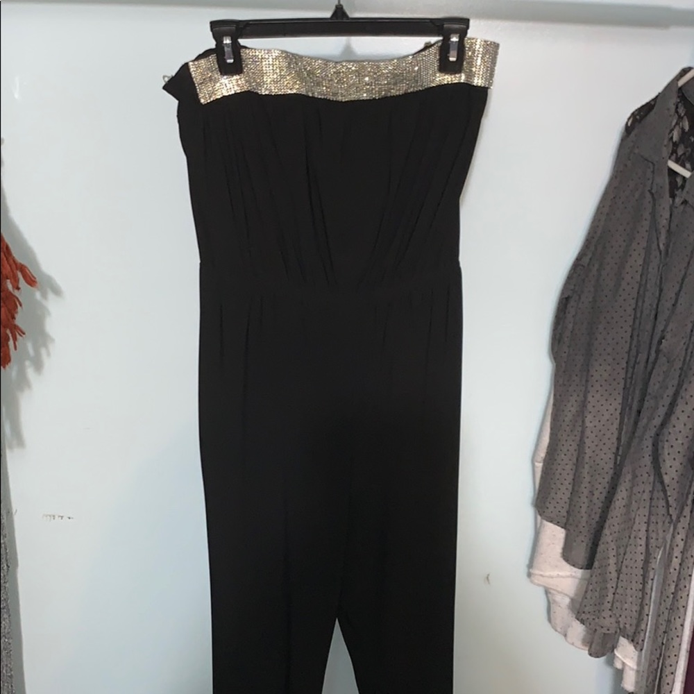 Strapless dressy jumpsuit